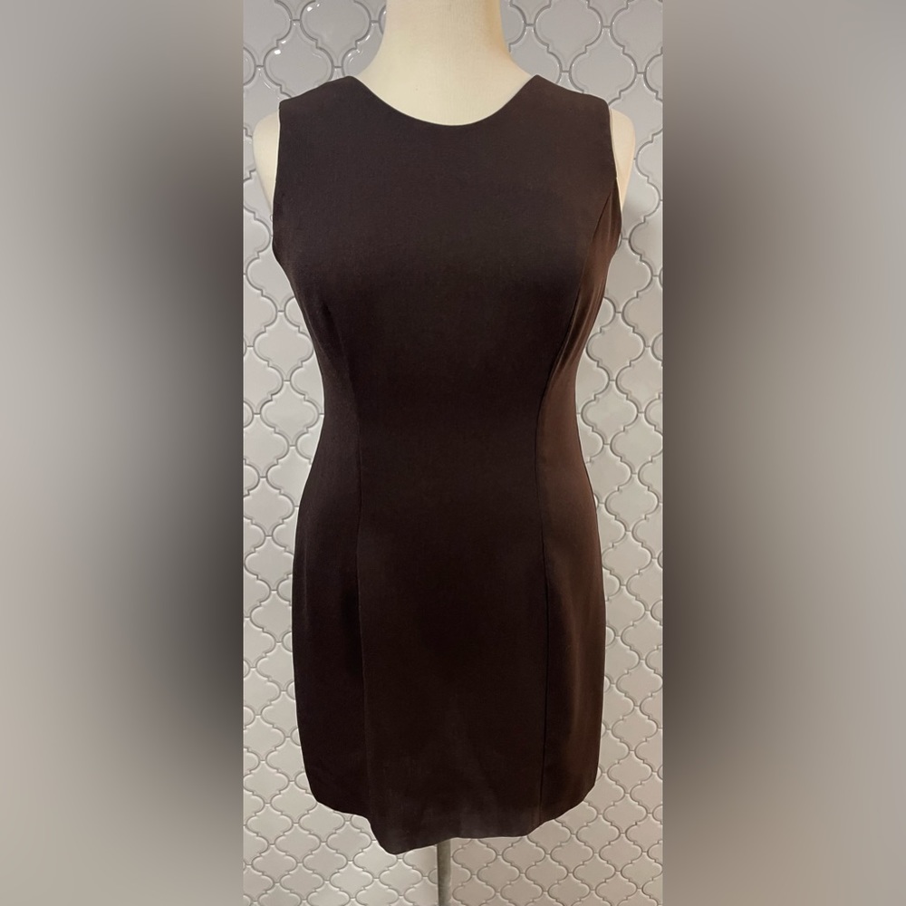 Perceptions, size 12, sleeveless little black dress, EUC